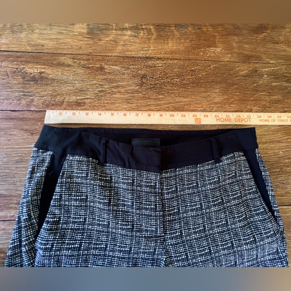 Lane Bryant Plus Lena Grid Print Bootcut Pants Black White Career Work Size 16 - Picture 10 of 12